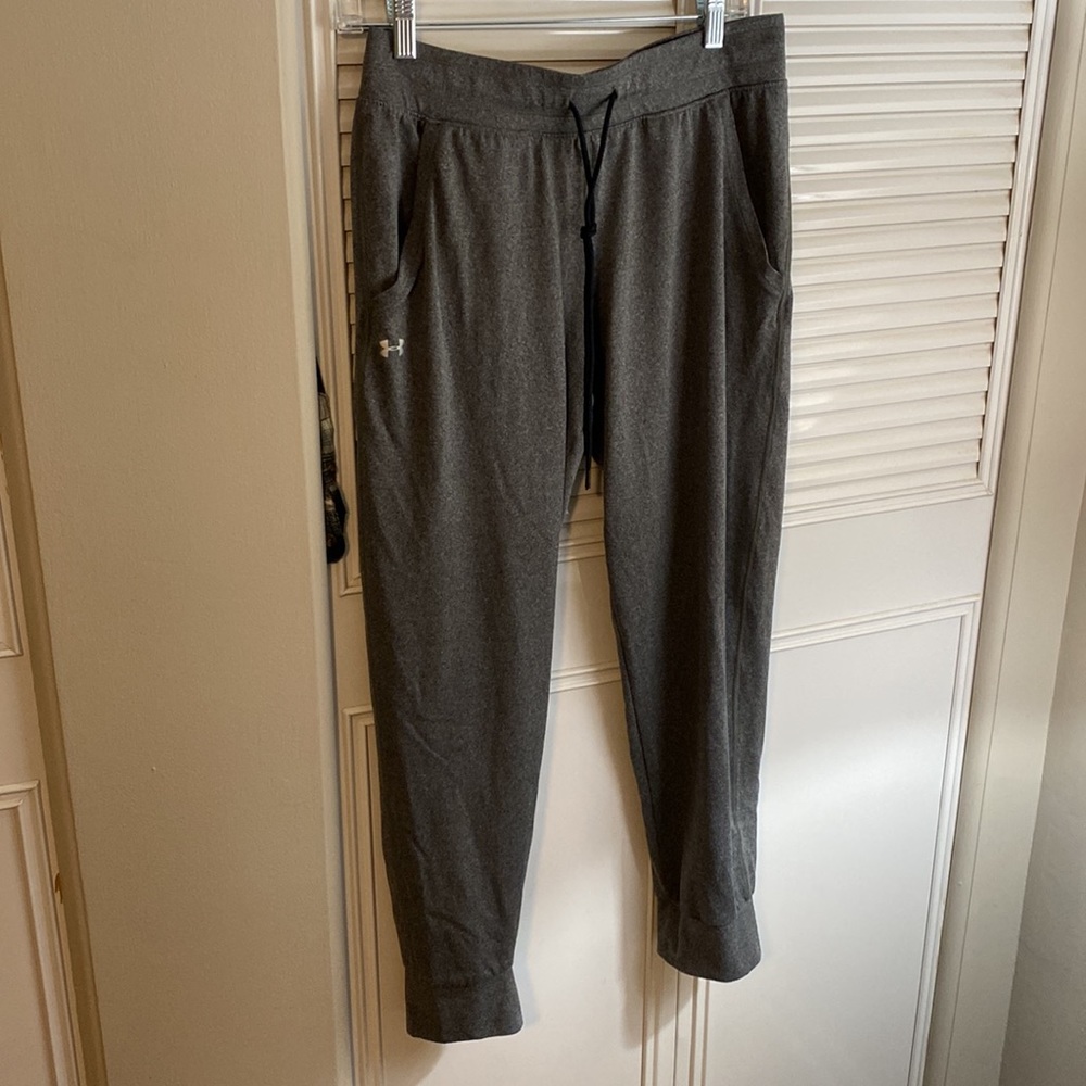 Gray Under Armour Heat Gear joggers